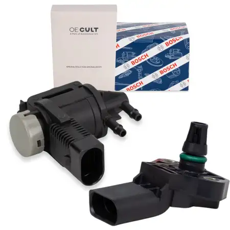 Druckwandler + BOSCH Sensor Ladedruck f&uuml;r VW Golf 4 5 6 Polo 5 Passat T5 1.6/1.9/2.0 TDI