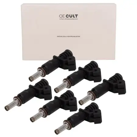 6x OE-Cult Einspritzventil f&uuml;r BMW E81-E88 E90-E93 E60/61 F10/11 X1 X3 X5 N52 13537531634