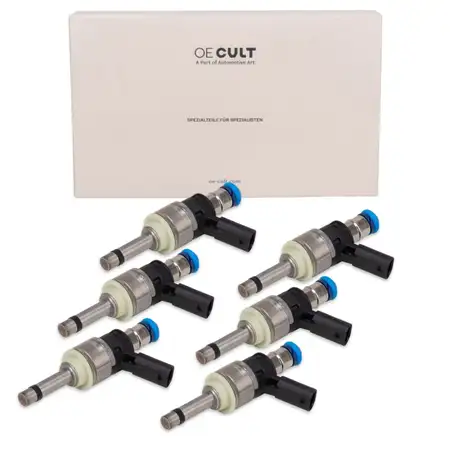 6x OE-Cult Einspritzventil f&uuml;r AUDI A4 B8 A5 8T 8F A6 C7 A7 4G A8 Q7 3.0 TFSI 06C906036J