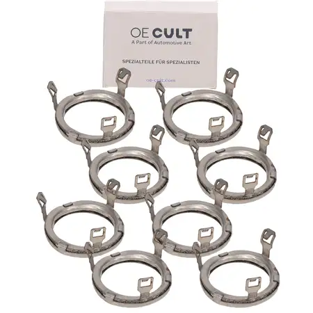 8x OE-Cult W&auml;rmeschutzscheibe Einspritzd&uuml;se f&uuml;r BMW F10/11 F12/13 X5 N63 S63 13537564751