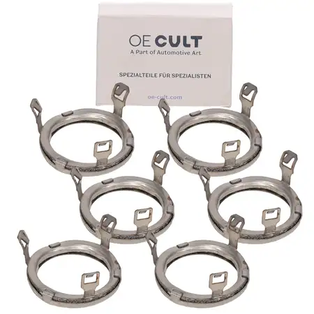 6x OE-Cult Entkopplungselement Injektor f&uuml;r BMW N52 N53 N54 N55 13537564751