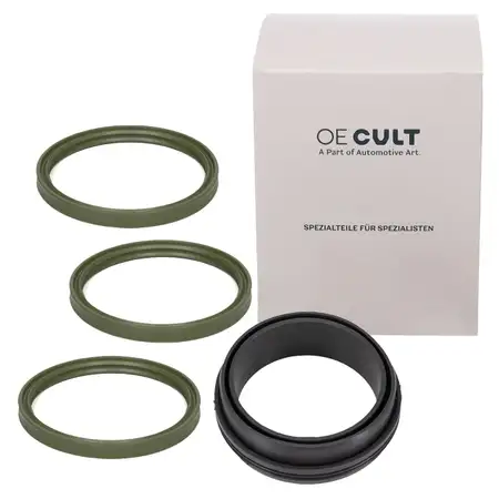 OE-Cult Formdichtung Dichtring Ladeluftschlauch Set f&uuml;r BMW E90 E60 E61 X5 EX6 M57