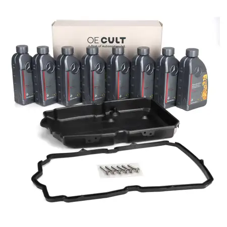 OE-Cult Getriebe&ouml;lwanne + 8L ORIGINAL MB 236.15 Getriebe&ouml;l f&uuml;r MERCEDES 7-Gang 722.9