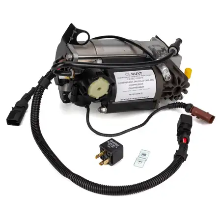 OE-Cult Kompressor Luftfederung Luftfahrwerk + Relais f&uuml;r AUDI A8 D3 4E2 4E8 4E0616007D