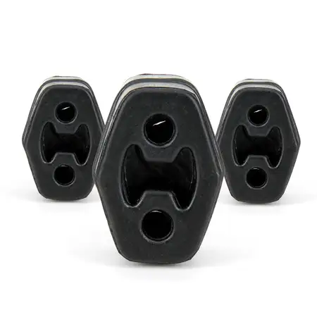 3x OE-Cult Halter Auspuff Gummi Aufh&auml;ngung f&uuml;r AUDI SEAT SKODA VW 6X0253147