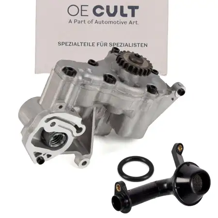 OE-Cult Oil Pump + Sealing Ring + Suction Pipe for VW Golf 5 GTI, Passat B6, Tiguan 1.8/2.0 TFSI