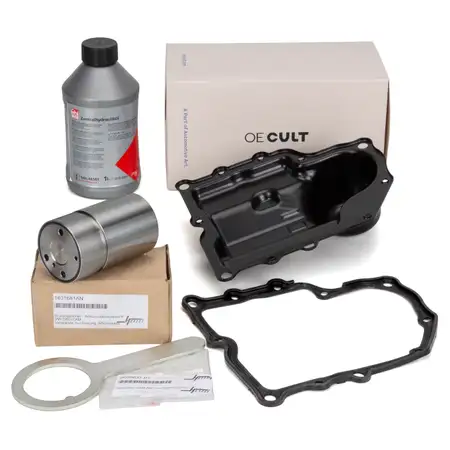Reparatursatz Mechatronik + 1L febi 46161 Hydraulik&ouml;l f&uuml;r VAG 0AM DQ200 7-Gang