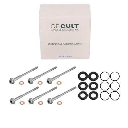 6x OE-Cult Reparatursatz Pumpe-D&uuml;se-Einheit f&uuml;r VW Touareg (7P) 3.0 TDI 204-262 PS