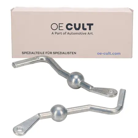 2x OE-Cult Metallhebel Stellelement Au&szlig;enspiegel f&uuml;r MERCEDES 190 W201 W124 links + rechts