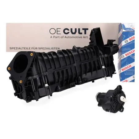 OE-Cult Ansaugkr&uuml;mmer + BOSCH Stellelement f&uuml;r BMW F20-23 E90-93 F30-36 F10 X1 X3 X5 N47