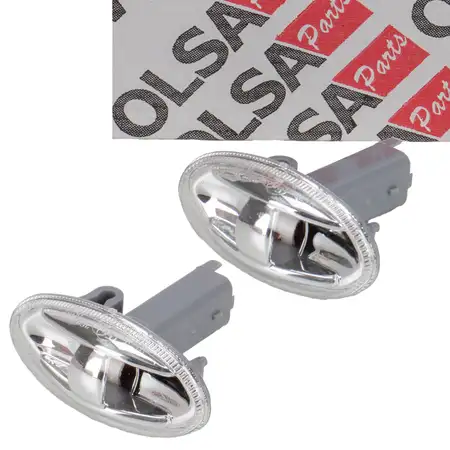 2x OLSA 1.02.148.00 Blinkleuchte Blinker seitlich f&uuml;r CITROEN C1 C2 C3 PEUGEOT 108 vorne