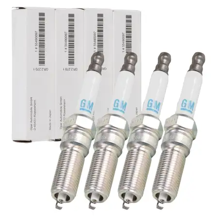 4x ORIGINAL GM OPEL Z&uuml;ndkerze Astra J K Insignia A B Mokka / X Zafira C1.4 1.6 55490097