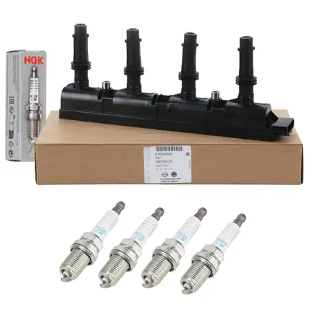 ORIGINAL GM Z&uuml;ndmodul + 4x NGK Z&uuml;ndkerze f&uuml;r OPEL Adam Astra J Corsa D E Zafira C 1.4