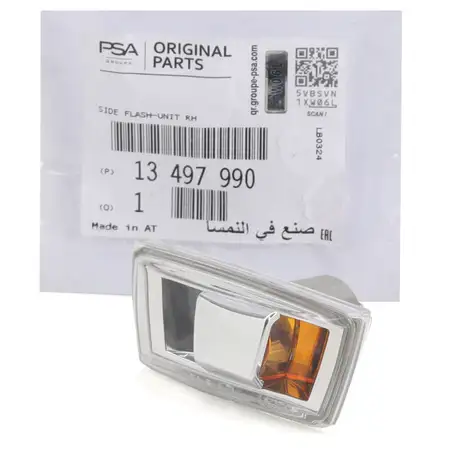 ORIGINAL PSA OPEL Seitenblinker Astra H Corsa D E Insignia A Zafira B rechts 13497990