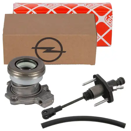 Clutch slave cylinder + febi clutch master cylinder for OPEL Astra G H with F13/F17 transmission
