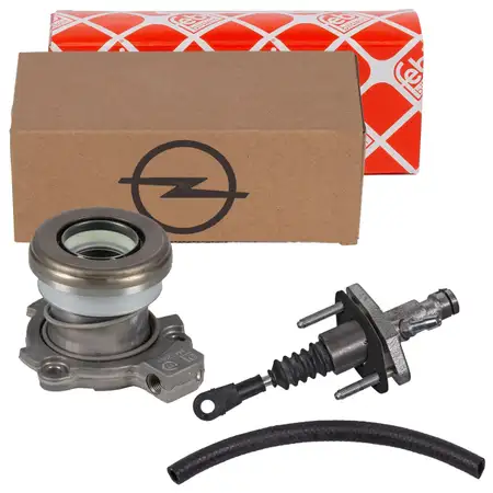 Nehmerzylinder + febi Geberzylinder Kupplung f&uuml;r OPEL Zafira A 1.6/1.8 16V f&uuml;r F13/F17