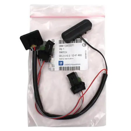 ORIGINAL GM OPEL Drucktaster Mikroschalter Schalter Heckklappe Meriva B 13422271