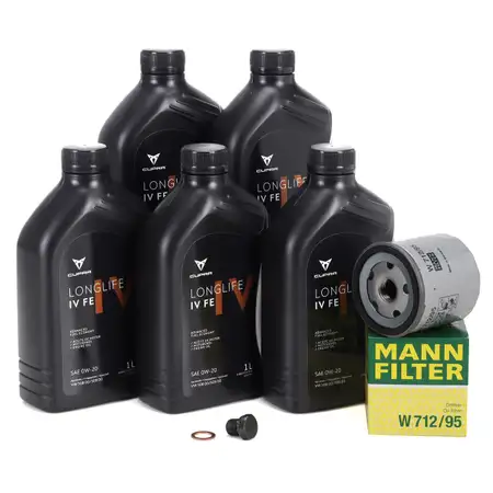 5L ORIGINAL 0W-20 Motor&ouml;l + MANN &Ouml;lfilter f&uuml;r CUPRA Formentor Leon KL 1.5 TSI 1.4 e-Hybrid