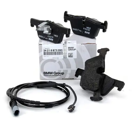 ORIGINAL Bremsbel&auml;ge + Warnsensor f&uuml;r BMW F20/21 F22/23 F30-34 ohne M-Technik hinten