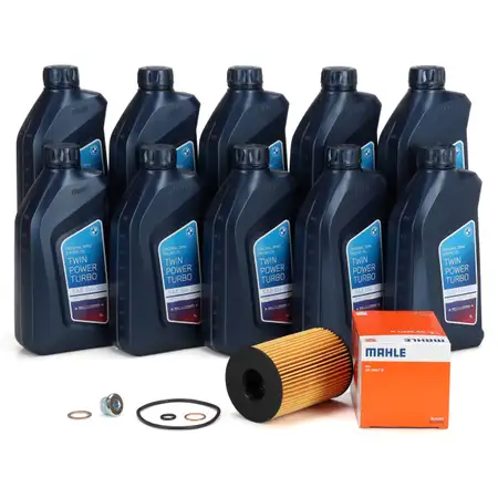 10L ORIGINAL 5W30 Motor&ouml;l + MAHLE &Ouml;lfilter f&uuml;r BMW 550i M5 650i M6 750i M850i M8 X5M N63