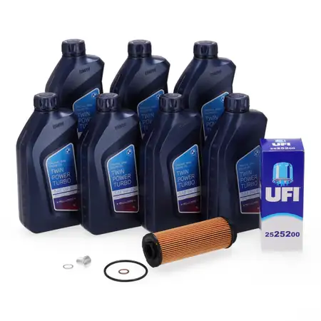 7L ORIGINAL 5W-30 Motor&ouml;l + UFI &Ouml;lfilter BMW 1er 2er 3er 4er 5er 6er 7er 8er X3-7 B58 B57