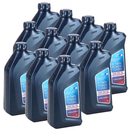 11L 11 Liter ORIGINAL BMW 0W-30 M Twin Power Turbo LongLife 12FE Motor&ouml;l 83215A1C740