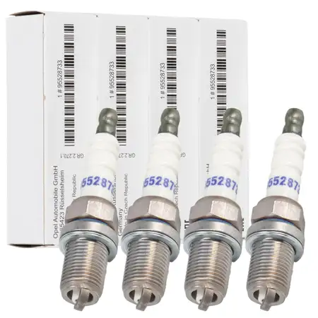 4x ORIGINAL GM Opel Z&uuml;ndkerze Astra J Corsa D E Insignia A Mokka/10 C 1.4 95528733