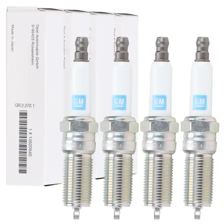 4x ORIGINAL GM Opel Z&uuml;ndkerze Astra J GTC OPC GT Insignia A 2.0 Turbo 220-280 12620540