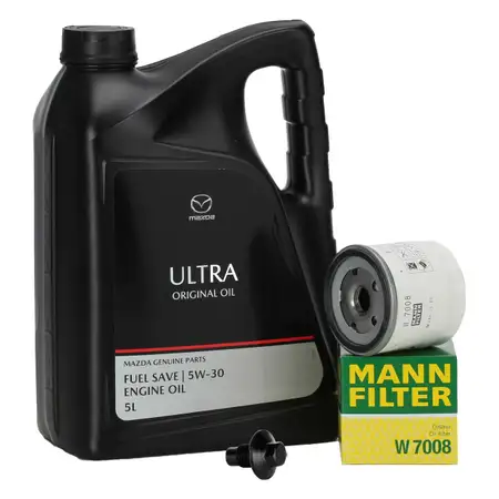 5L ORIGINAL ULTRA 5W30 FUEL SAVE Motor&ouml;l + MANN &Ouml;lfilter f&uuml;r FORD MAZDA VOLVO 1.2 1.4 1.6