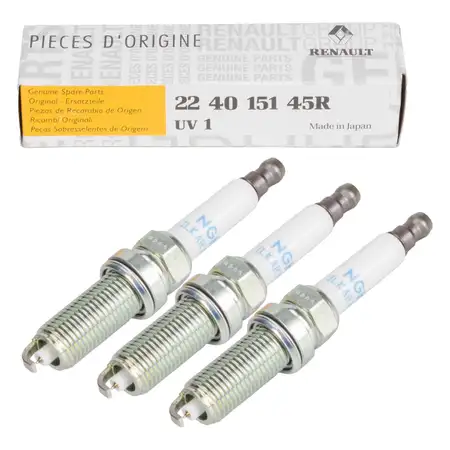 3x ORIGINAL Z&uuml;ndkerze f&uuml;r RENAULT Captur 2 Clio 5 1.0 TCe/LPG Twingo 3 0.9 TCe 224015145R