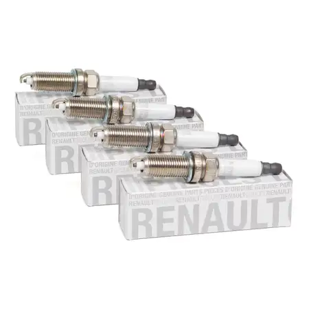 4x ORIGINAL Z&uuml;ndkerze f&uuml;r RENAULT Clio 2 3 4 Kangoo Megane 4 Twingo 1 2 1.2 224018760R