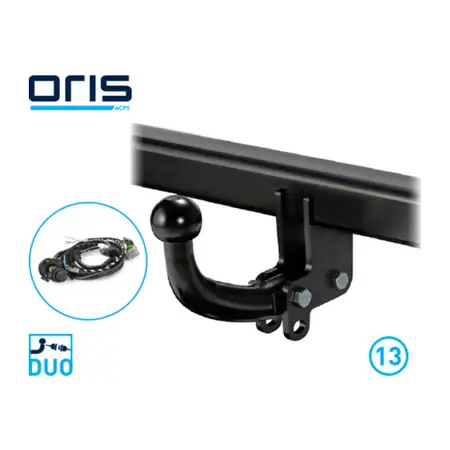 ORIS 039-032 Anh&auml;ngerkupplung STARR + 13polig E-Satz f&uuml;r VW Golf 7 AUDI A3 Leon Octavia 3