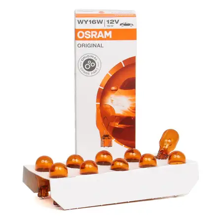 10x OSRAM Bulb with Glass Base ORIGINAL WY16W 12V 16W W2.1x9.5d 921NA