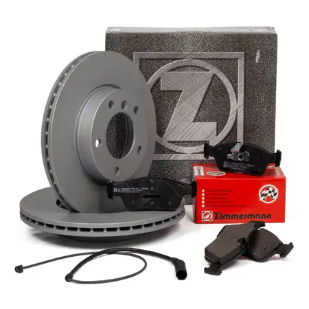 ZIMMERMANN Bremsscheiben + Bremsbel&auml;ge + Wako f&uuml;r BMW 3er E36 318-328i 325td/tds Z3 vorne