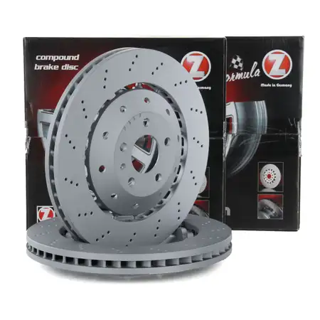 Zimmermann FORMULA Z Brake Disc Set for AUDI RS4 8K B8, RS5 8T3 8F7, R8 (Front)