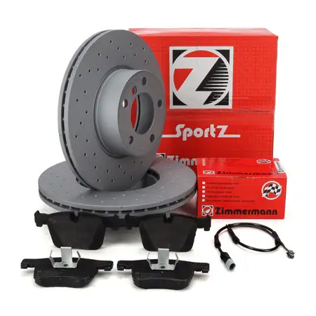 Zimmermann SPORT Bremsscheiben + Bel&auml;ge + Wako f&uuml;r BMW F20 F21 F22 F23 F30-34 F32-36 vorne