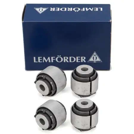 4x LEMF&Ouml;RDER 3058201 Querlenkerlager f&uuml;r BMW E81/82/87/88 E90-E93 hinten oben 33326763092