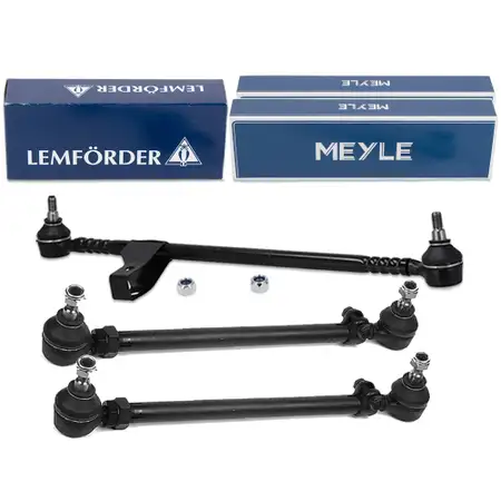 LEMF&Ouml;RDER Steering Column + 2x MEYLE Tie Rods for MERCEDES-BENZ W123 S123 C123 (Front)