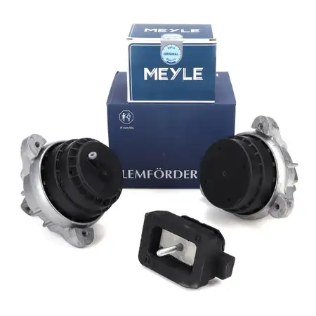 2x LEMF&Ouml;RDER Motorlager + 1x MEYLE Getriebelager f&uuml;r BMW 5er F10 F11 F07 518d 520d 525d
