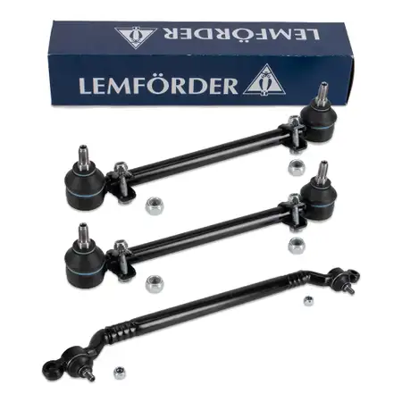 2x LEMF&Ouml;RDER Lenkstange + Spurstange + Spurstangenkopf f&uuml;r BMW 5er E34 vorne