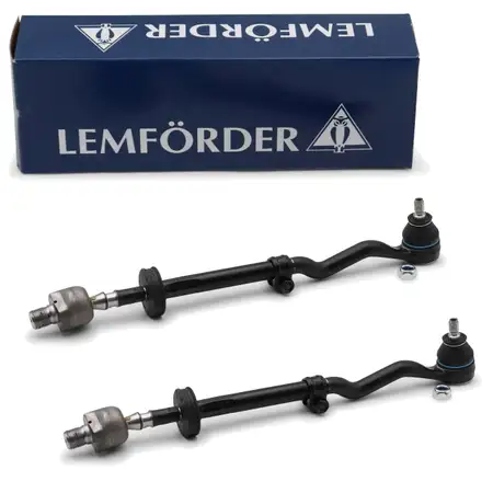 2x LEMF&Ouml;RDER Spurstange + Spurstangenkopf f&uuml;r BMW 3er E30 Vorderachse 32111126360