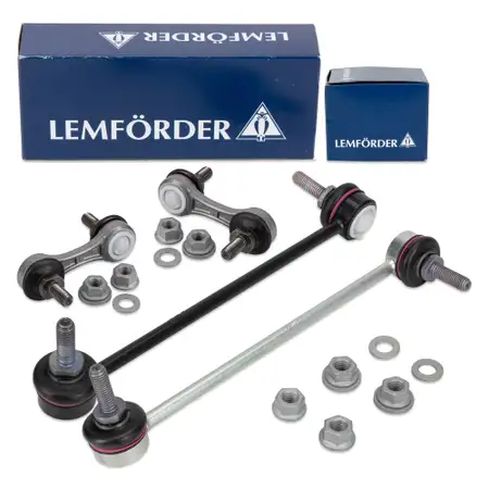 4x LEMF&Ouml;RDER Koppelstange Stabistange Pendelstange f&uuml;r BMW 5er E39/Touring vorne + hinten