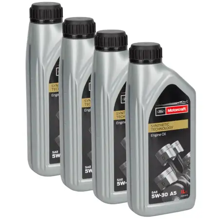 4L 4 Liter ORIGINAL FORD MOTORCRAFT Motor&ouml;l 5W30 5W-30 A5 WSS-M2C913