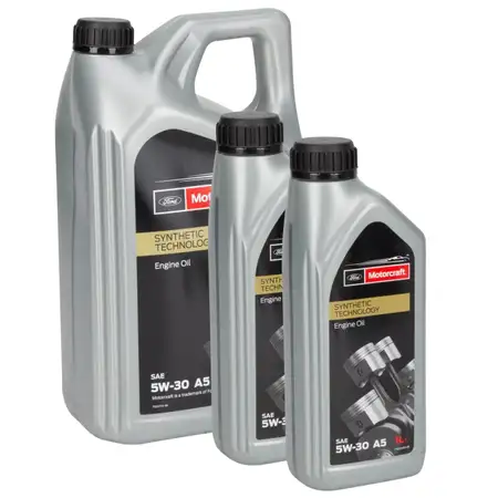 7L 7 Liter ORIGINAL Ford MOTORCRAFT A5 Motor&ouml;l &Ouml;l 5W-30 5W30 WSS-M2C913