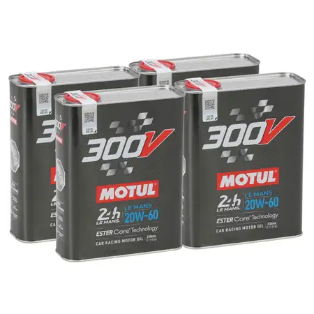 8L 8 Liter MOTUL 300V 24h LE MANS 20W-60 Motor&ouml;l Vollsynthetisch Motorsport RACING