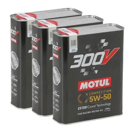 6L 6 Liter MOTUL 300V COMPETITION 5W-50 Motor&ouml;l Vollsynthetisch Motorsport RACING