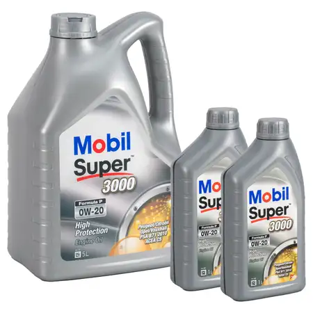 7L 7 Liter Mobil SUPER 3000 FORMULA P 0W-20 0W20 Motor&ouml;l ACEA C5 PSA B712010