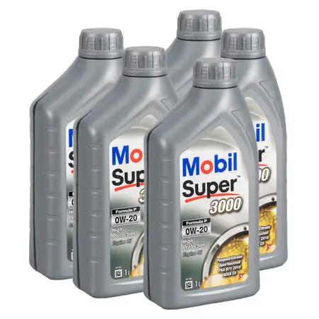 5L 5 Liter Mobil SUPER 3000 FORMULA P 0W-20 0W20 Motor&ouml;l ACEA C5 PSA B712010