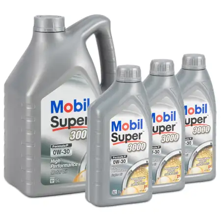 8L 8 Liter Mobil SUPER 3000 FORMULA P 0W-30 Motor&ouml;l &Ouml;l ACEA C2 FIAT 9.55535-GS1