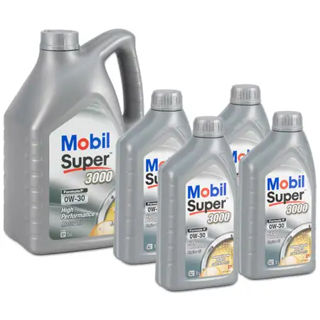 9L 9 Liter Mobil SUPER 3000 FORMULA P 0W-30 Motor&ouml;l &Ouml;l ACEA C2 FIAT 9.55535-GS1
